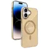 Joko Apple iPhone 16 Stella PC Sert Magsafe Kılıf - Gold