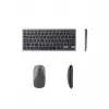 Kablosuz Bluetooth Klavye Mouse Seti Şarjlı Tablet Laptop Uyumlu