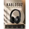 Kablosuz Bluetooth Kulaklık Kulak Üstü Mikrofonlu 5.0 Bluetooth ANC Özelliği