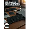 Kablosuz Katlanabilir Bluetooth Klavye Telefon Tablet Bilgisayar Uyumlu