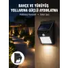 Kablosuz Solar LED Lamba | Bahçe, Veranda, Merdiven Işığı, Otomatik Aç-Kapa Sensörlü Yeni Nesil