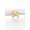 Kalın Gold Renk Ayarlanabilir Yüzük