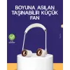 Katlanabilir Asılabilir Mini Fan USB Şarjlı 3 Kademeli Sessiz