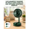 Katlanabilir Usb Şarjlı Masaüstü Soğutucu Mini Fan Telefon Tutucu
