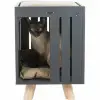 Kedi Oyun Evi 36x51x36 Cm Antrasit Gri Kum Beji