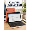 Klavyeli Tablet PC Kalem Kılıf ve Ekran Koruyucu Hediyeli Android Set