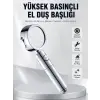 Kolay Montajlı 3 Modlu Yüksek Basınç Duş Başlığı