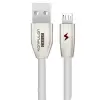 Konfulon S53 Led Işıklı Micro USB Kablo 1M 3A - Beyaz