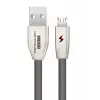 Konfulon S53 Led Işıklı Micro USB Kablo 1M 3A - Siyah