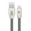 Konfulon S53 Led Işıklı Micro USB Kablo 1M 3A - Siyah