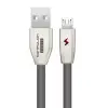 Konfulon S53 Led Işıklı Micro USB Kablo 1M 3A - Siyah