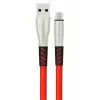 Konfulon S88 Metal Uçlu Micro USB Kablo 1M 2.4A - Kırmızı