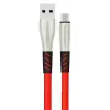 Konfulon S88 Metal Uçlu Micro USB Kablo 1M 2.4A - Kırmızı