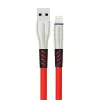 Konfulon S89 Metal Uçlu Lightning Kablo iphone Uyumlu 1M 2.4A - Kırmızı