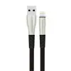 Konfulon S89 Metal Uçlu Lightning Kablo iphone Uyumlu 1M 2.4A - Siyah