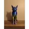 Koyu Rainbow Kedi Biblo Modern Salon ve Raf Dekoru