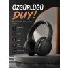 Kulak Üstü Bluetooth Kulaklık Ayarlanabiilir Uzun Pil Ömrü Kablosuz 5.0 Bluetooth