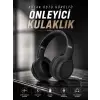 Kulak Üstü Kablosuz Bluetooth Kulaklık Gürültü Önleyici Ayarlanabilir