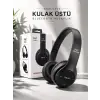 Kulak Üstü TF Kart ve AUX Destekli Ergonomik Bluetooth Kulaklık