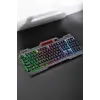 Led Işıklı Oyuncu Klavye Usb Girişli RGB Işıklı Q Klavye Mouse Hediyeli