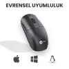 LENOVO LECOO M2001 Kablosuz+USB 1600DPI+4 Tuşlu Siyah Mouse