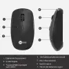 LENOVO LECOO WS203 Kablosuz 2400DPI+4 Tuşlu Siyah Mouse