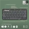 LOGITECH K380S PEBBLE KEYS 2 ÇOKLU CİHAZ ÖZELLİKLİ BLUETOOTH TÜRKÇE Q KLAVYE GRİ 920-011859