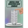 Masa ve Gece Lambası Şık ve Dayanıklı Sensörlü Şarjlı Kristal Lamba