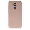 Mate 20 Lite Kılıf Nano içi Kadife Silikon - Pudra