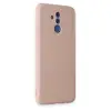 Mate 20 Lite Kılıf Nano içi Kadife Silikon - Pudra