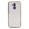 Mate 20 Lite Kılıf Volet Silikon - Beyaz