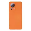 Mi 13 Lite Kılıf Nano içi Kadife Silikon - Turuncu