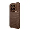 Mi 14T Pro Kılıf Auto Focus Karbon Kapak - Kahverengi