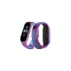 Mi Band 6 Spor Delikli Kordon - Mor-Mavi