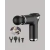 Mini Masaj Tabancası 4 Başlık 6 Hız Ayarlı