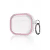 Movenchy Apple Airpods Pro 2 (2.nesil) Shiny Şeffaf Kılıf - Pembe