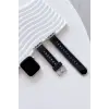Movenchy Apple Watch 38mm Jelly Silikon Kordon - Siyah