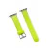 Movenchy Apple Watch 38mm Jelly Silikon Kordon - Yeşil