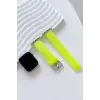 Movenchy Apple Watch 38mm Jelly Silikon Kordon - Yeşil