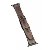 Movenchy Apple Watch 45mm Buff Deri Kordon - Kahverengi