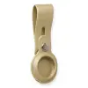 Newface Airtag Askılı Deri Kılıf - Gold