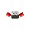 Newface Apple Airpods 3 (3.nesil) Basmalı Kılıf - Siyah-Kırmızı