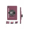 Newface Apple iPad 10.2 (7.nesil) Kılıf Hand Strap Tablet Kılıfı - Mürdüm