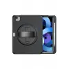 Newface Apple iPad 2022 10.9 (10.nesil) Kılıf Hand Strap Tablet Kılıfı - Siyah