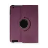 Newface Apple iPad 4 9.7 Kılıf 360 Tablet Deri Kılıf - Mürdüm