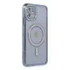 Newface Apple iPhone 11 Kılıf Joke Simli Magneticsafe Kılıf - Mavi