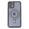 Newface Apple iPhone 11 Kılıf Joke Simli Magneticsafe Kılıf - Siyah