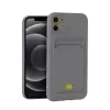 Newface Apple iPhone 11 Kılıf Kelvin Kartvizitli Silikon - Gri