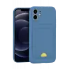 Newface Apple iPhone 11 Kılıf Kelvin Kartvizitli Silikon - Mavi