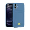 Newface Apple iPhone 11 Kılıf Kelvin Kartvizitli Silikon - Mavi